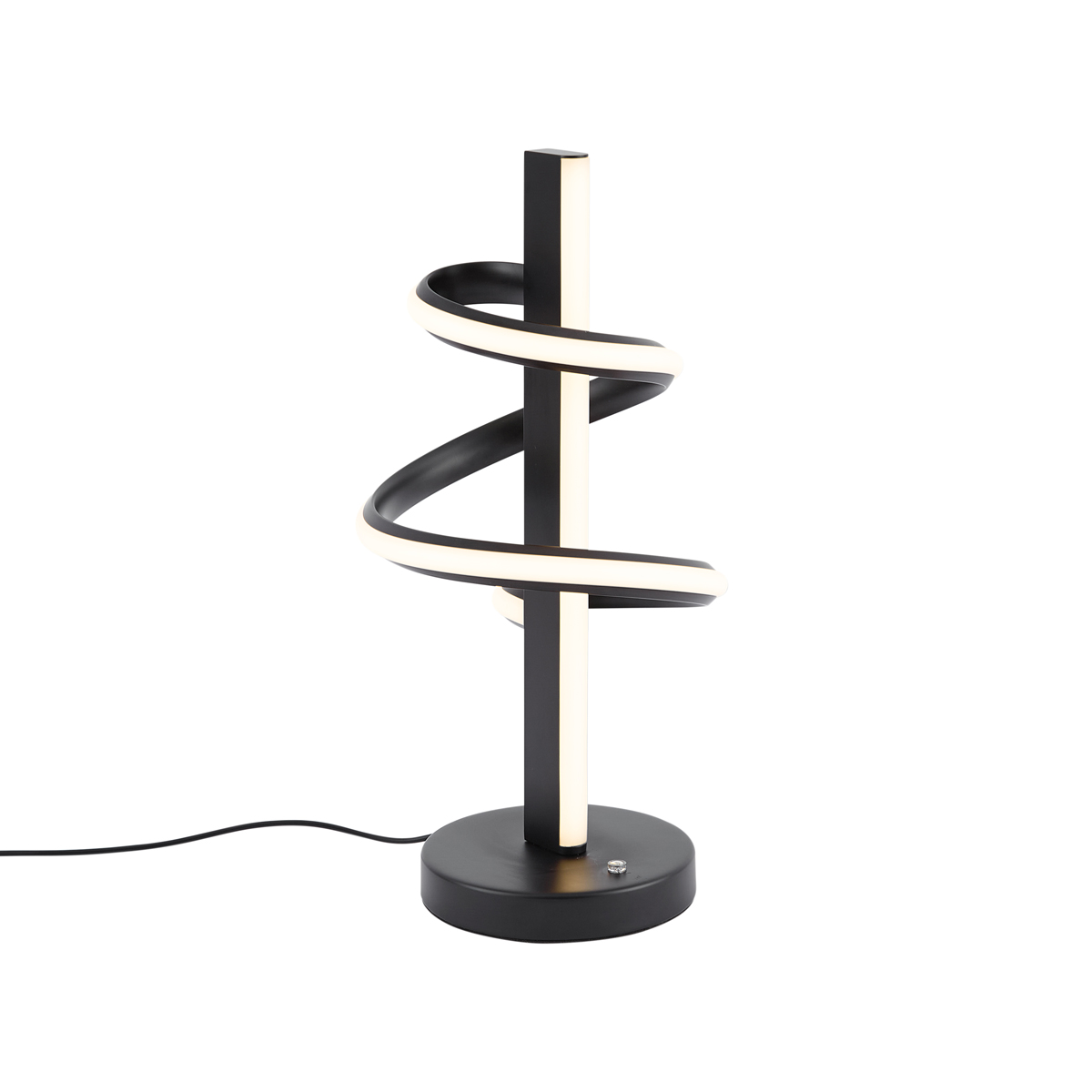 Design asztali lámpa fekete LED-del, dimmelhető - Rolla