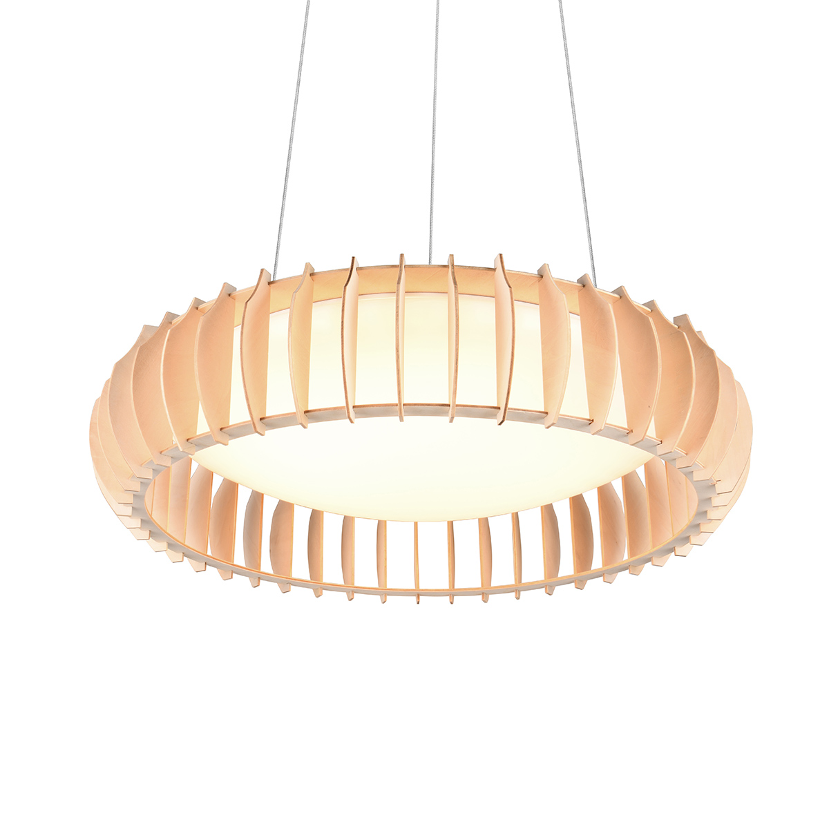 Škandinávske závesné svietidlo béžové vrátane LED - Monte