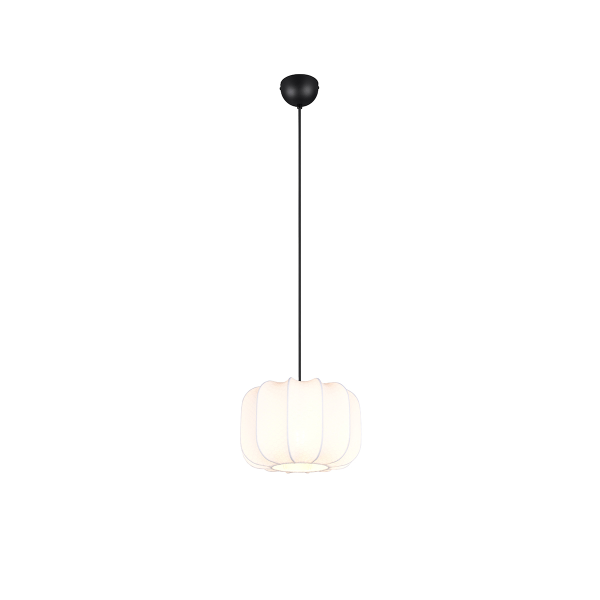 Japandi függőlámpa fekete-fehér 25 cm - Madleine