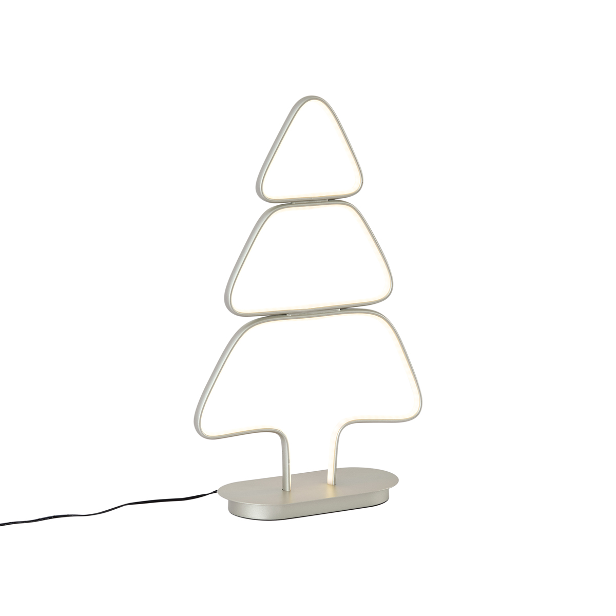 Karácsonyi asztali lámpa acél karácsonyfa LED-del - Arbre