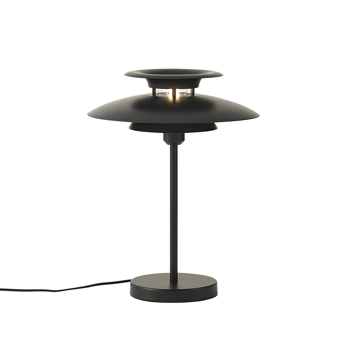 Retro asztali lámpa fekete acél 45 cm - Pauly