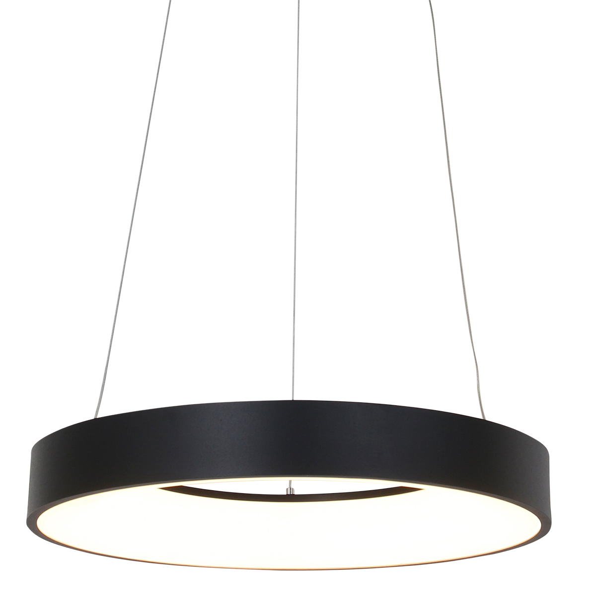 Design függőlámpa fekete, beépített dimmelhető LED-del - Ringlede