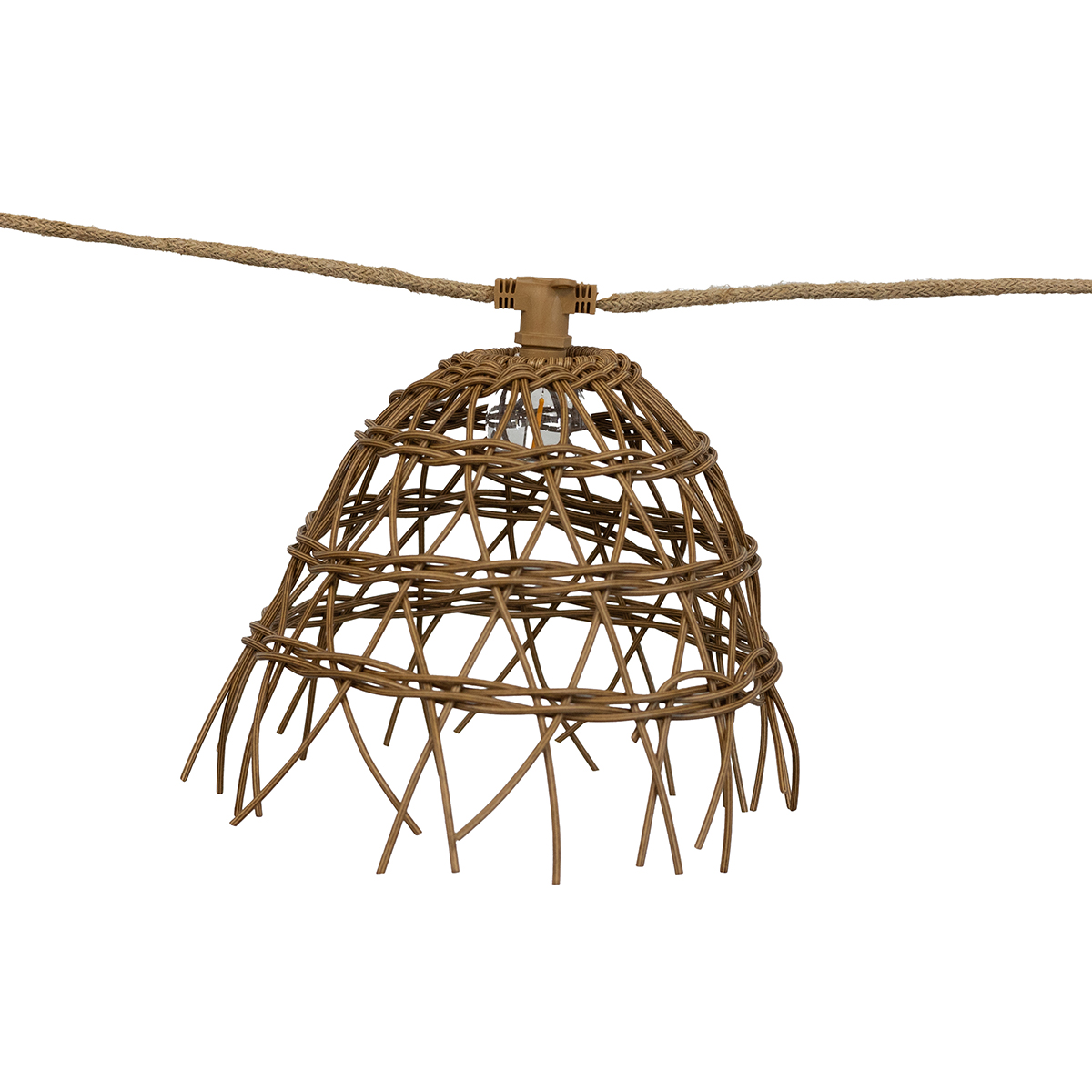 Hnedé svetelné reťaze 8m 10 svetiel IP44 - Alma