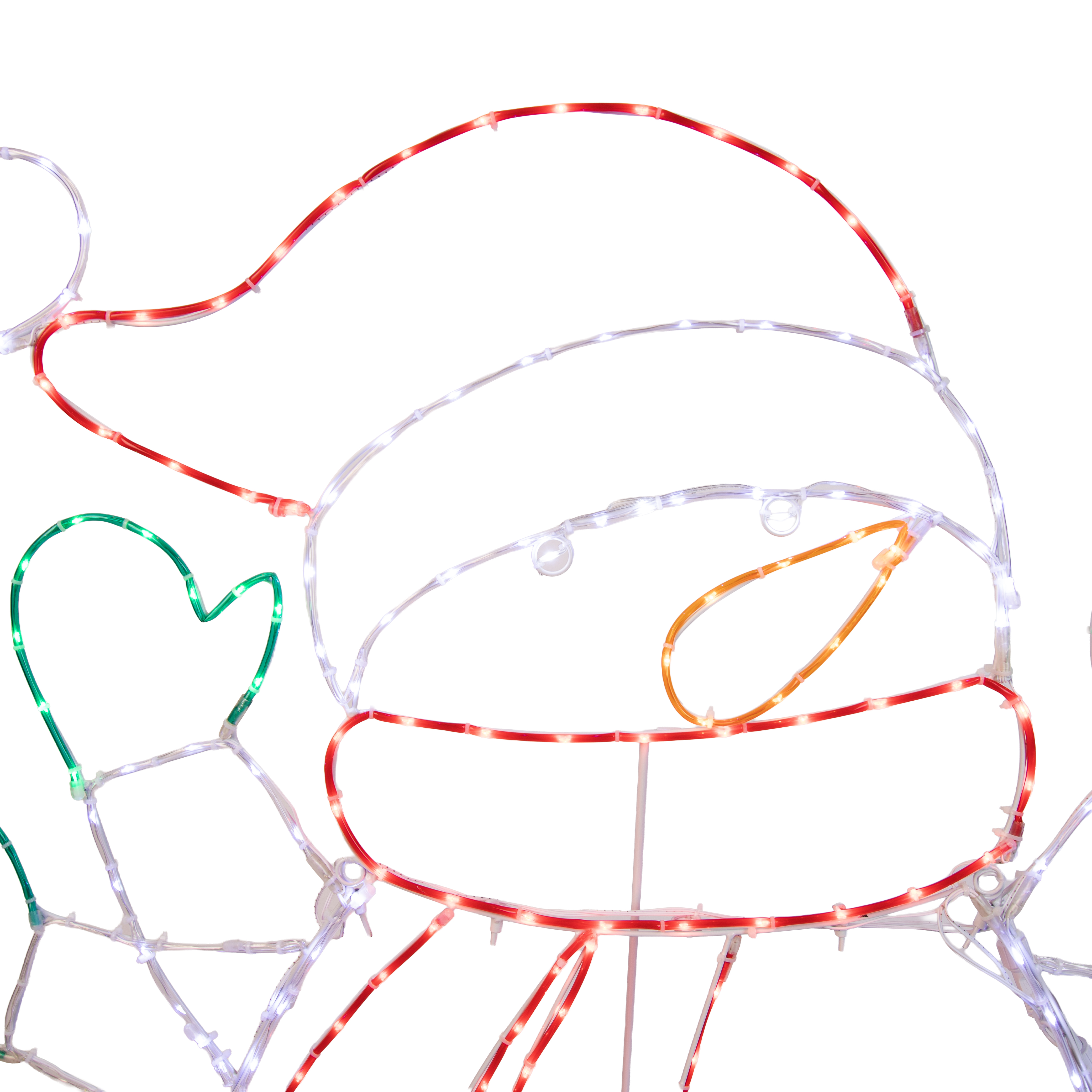 Karácsonyi állólámpa hóember 116 cm LED-del, időzítővel IP44 - Pax