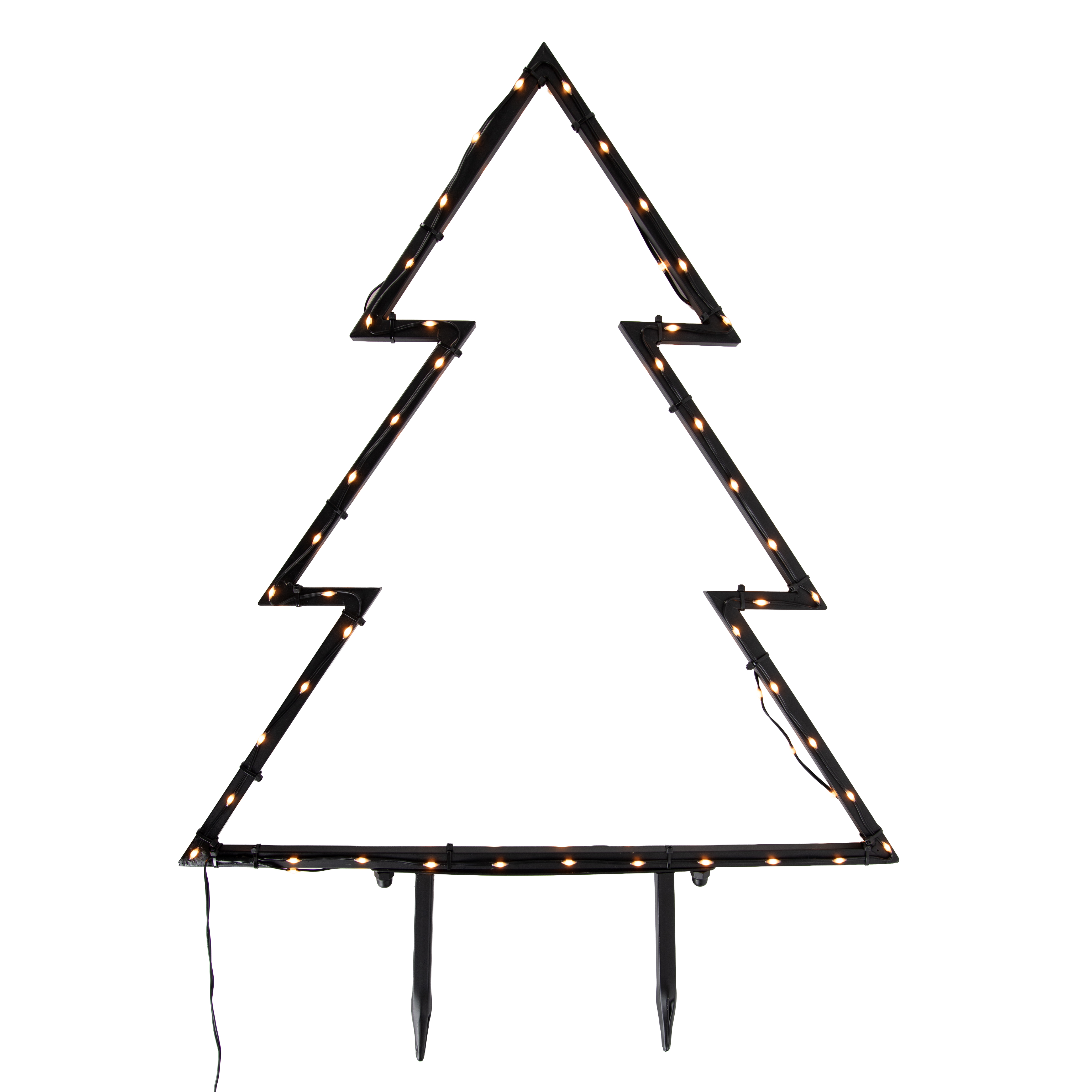 Karácsonyfa reflektor fekete 71 cm LED-del, IP44 - Kas