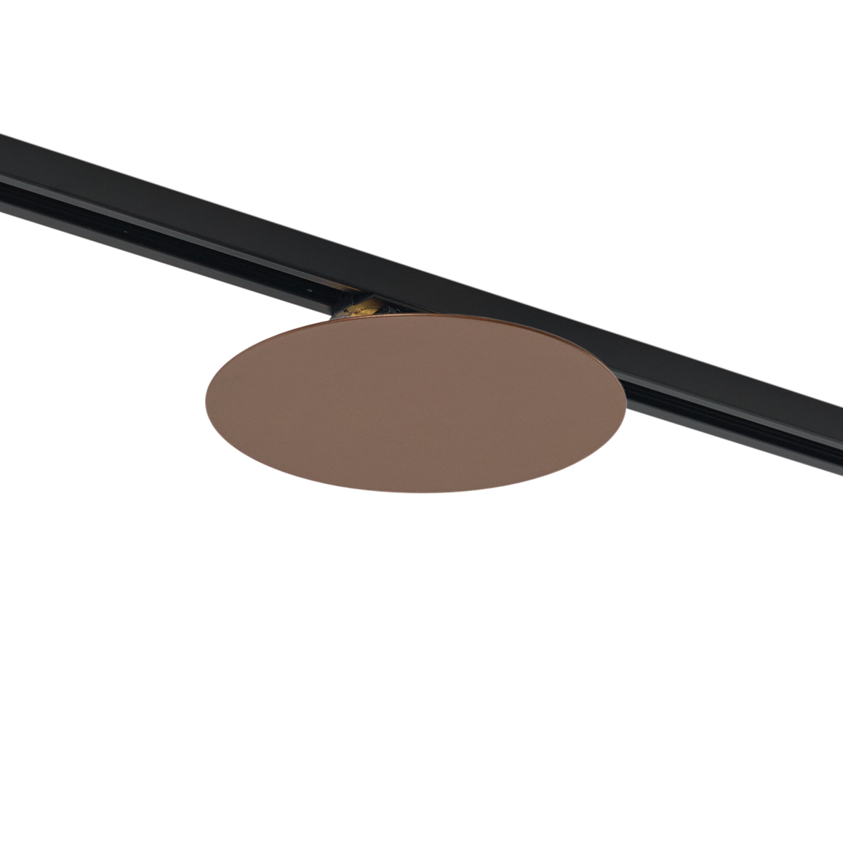 Modern bronz mennyezeti lámpa 1 fázisú sínrendszerhez 2 lámpával - Iconic Pulley