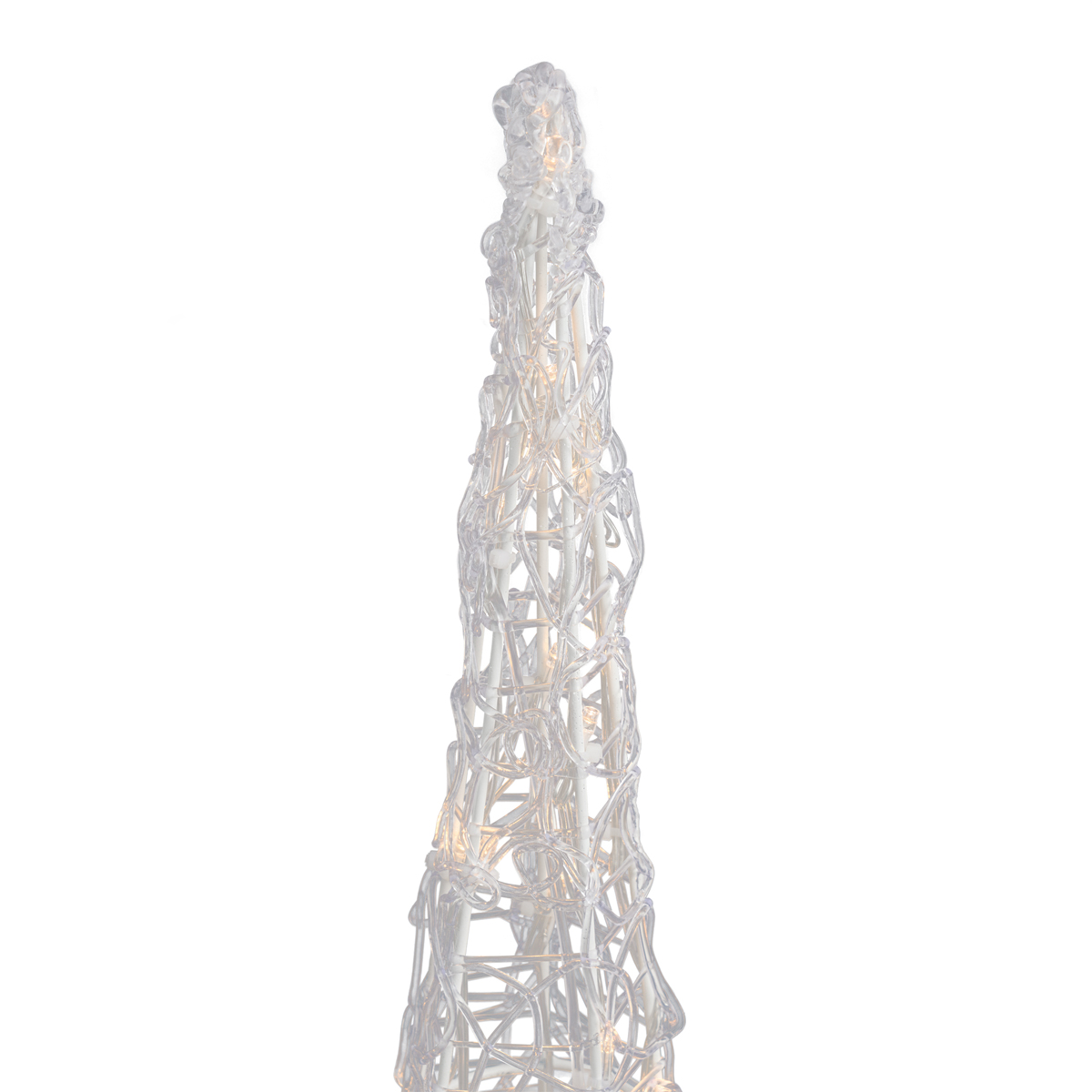 Karácsonyfa átlátszó 60cm LED-del IP44 - Coni