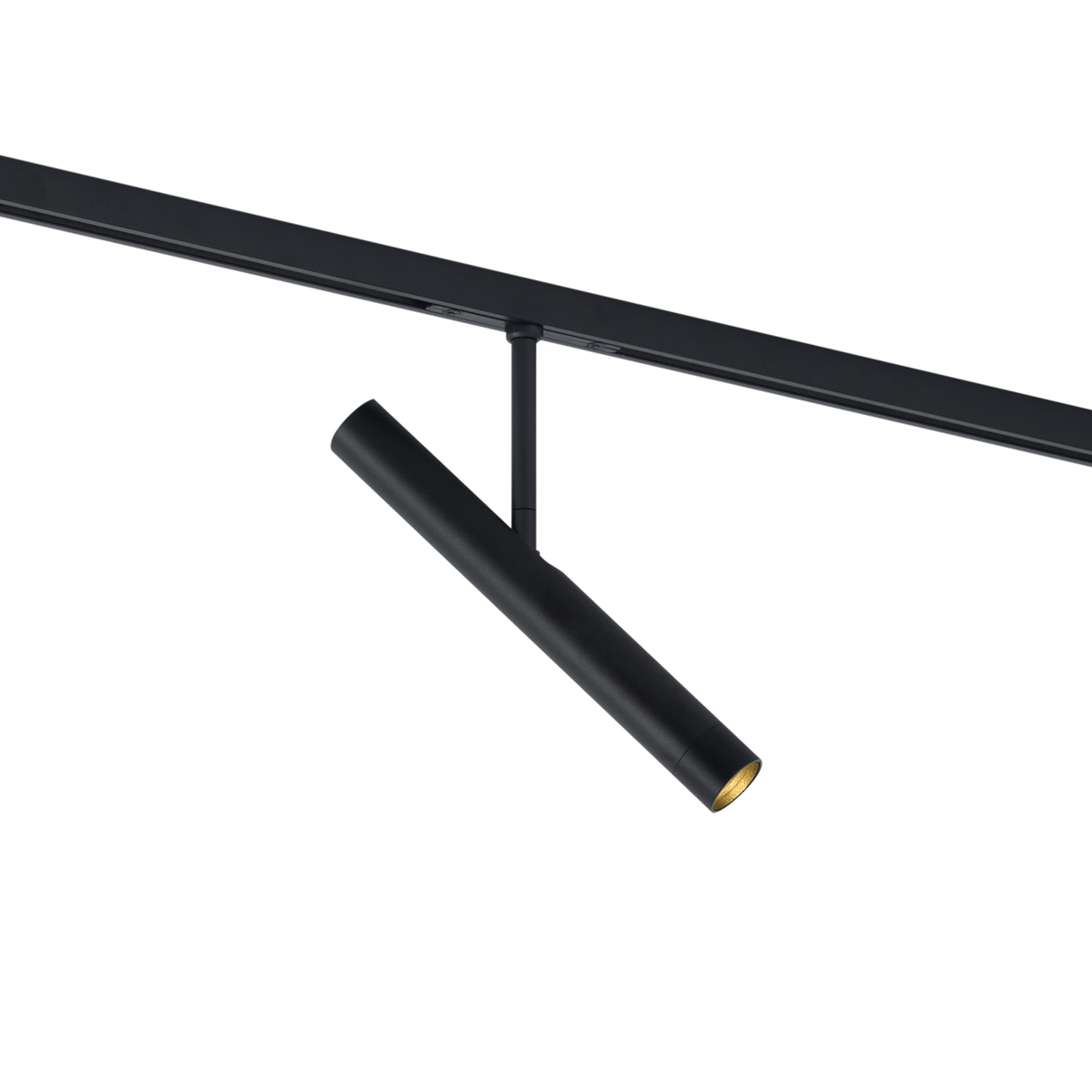 Modern fekete spotlámpa 1 fázisú sínrendszerhez - Slimline Avery