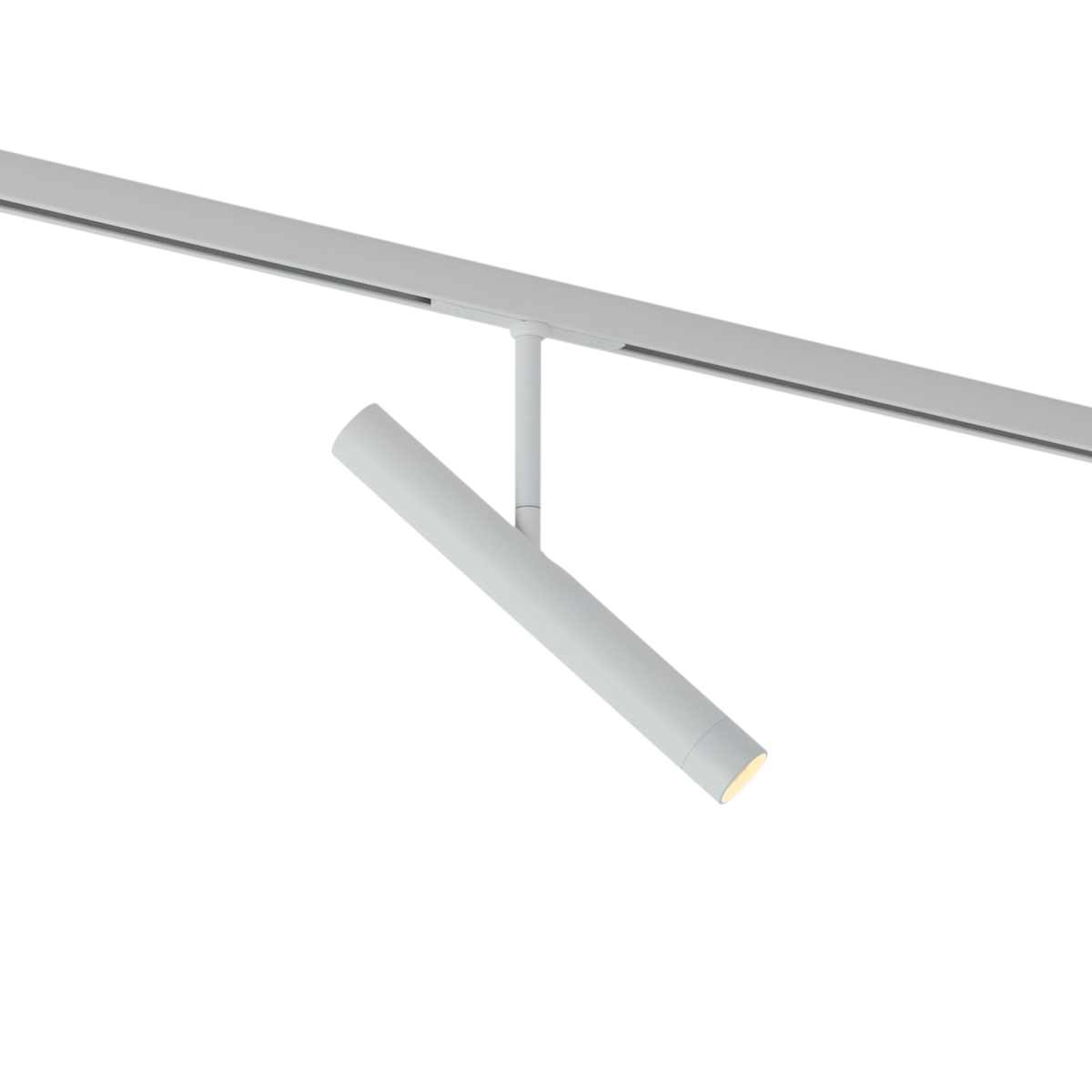 Modern fehér spotlámpa 1 fázisú sínrendszerhez - Slimline Avery