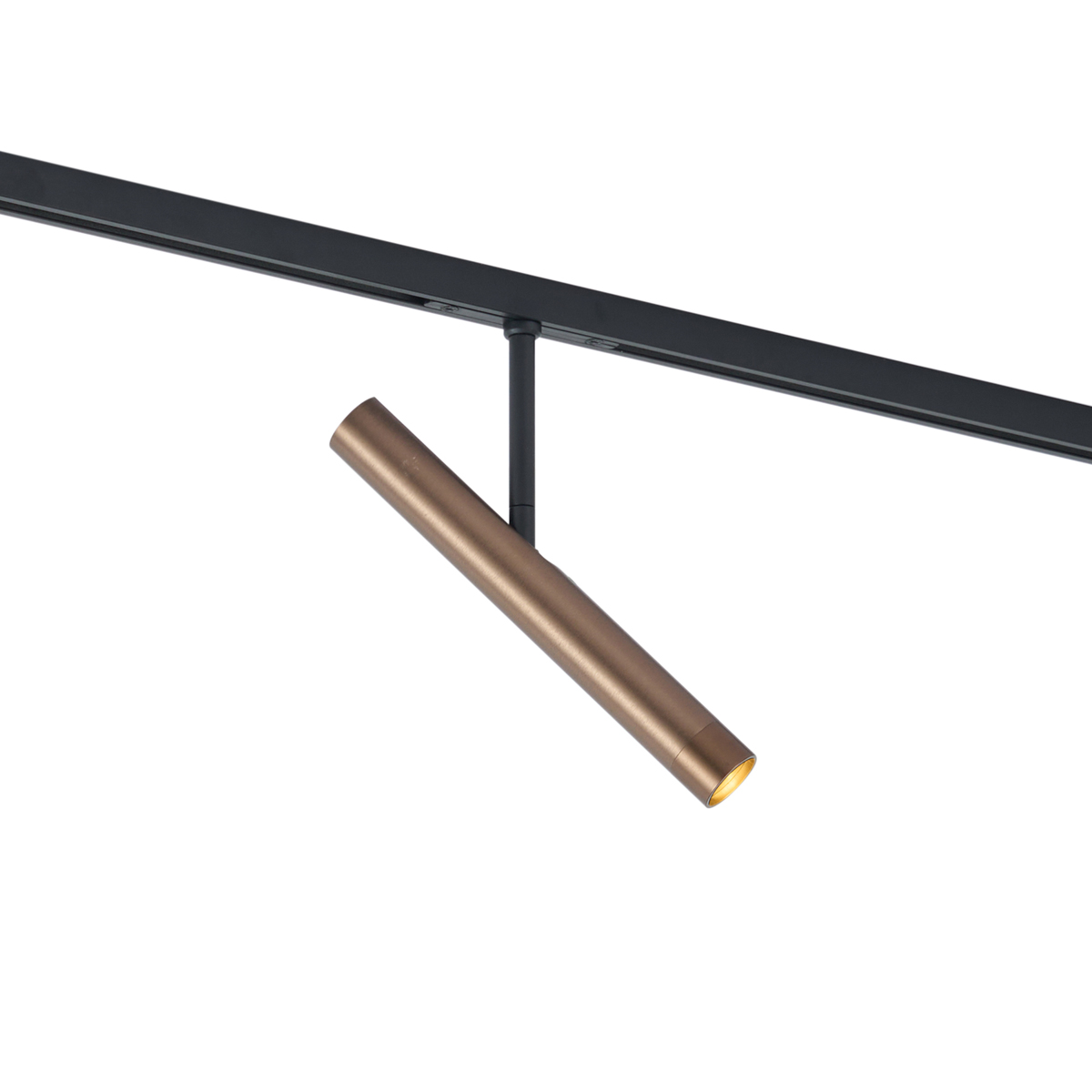 Modern sötét bronz spotlámpa 1 fázisú sínrendszerhez - Slimline Avery