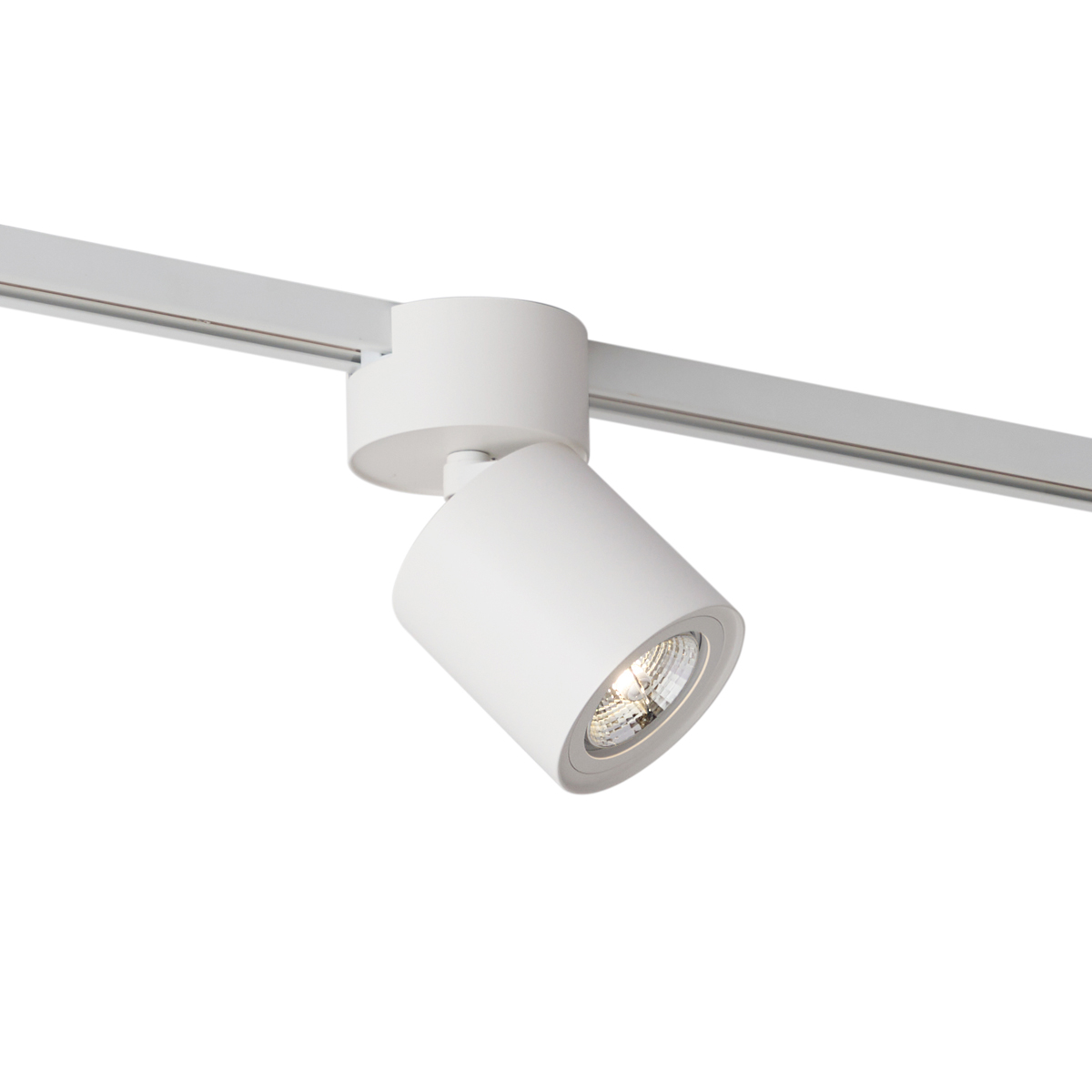 Modern fehér spotlámpa 1 fázisú sínrendszerhez GU10 70mm - Iconic Roto