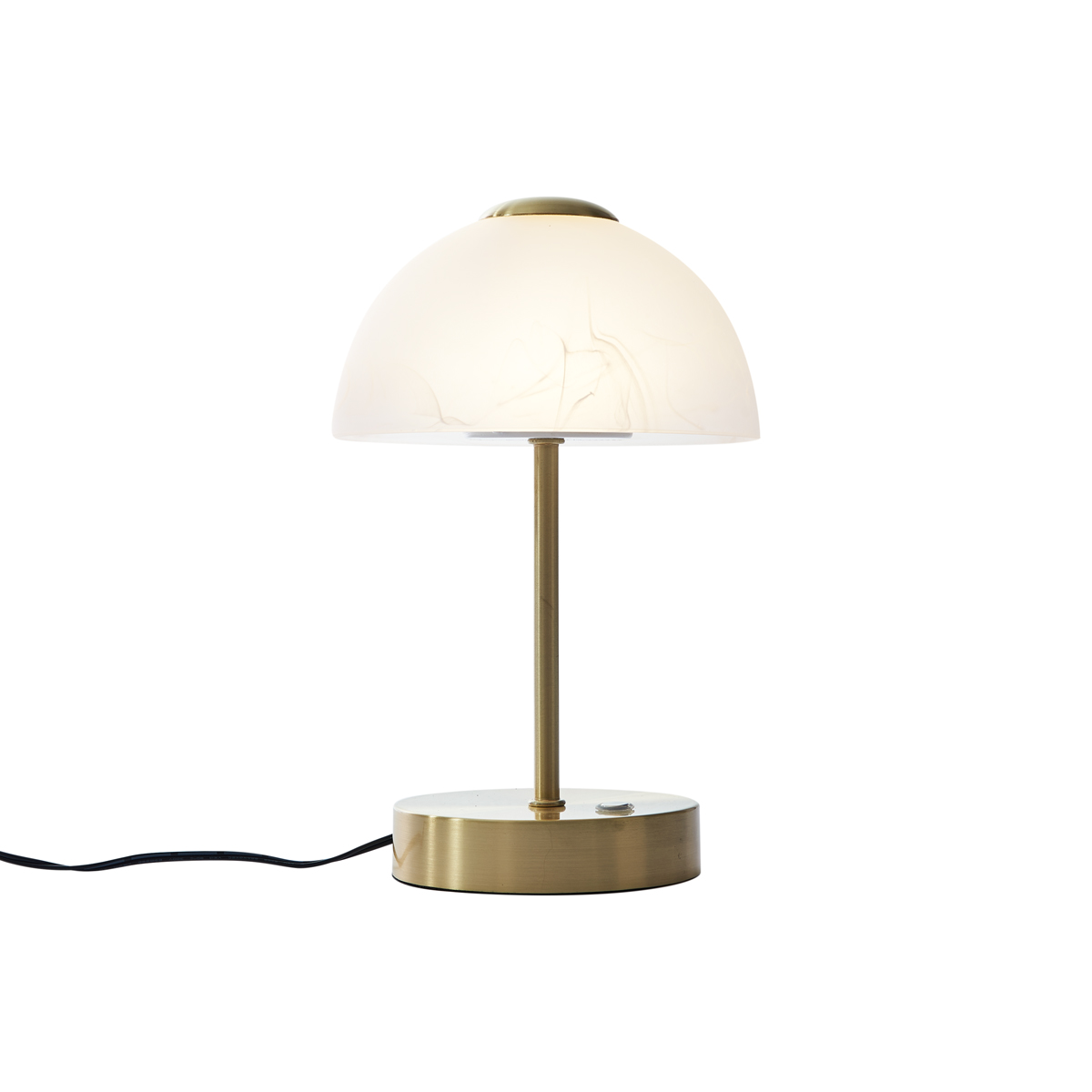 Arany design asztali lámpa opálüveggel, LED-del, dimmelhető - Joya