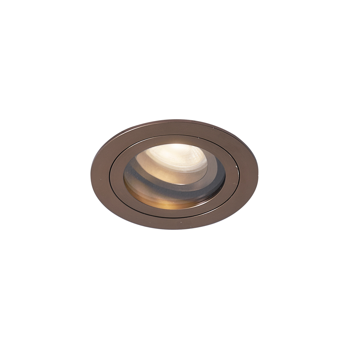 Modern süllyesztett spotlámpa sötét bronz forgatható és dönthető IP44 - Chuck