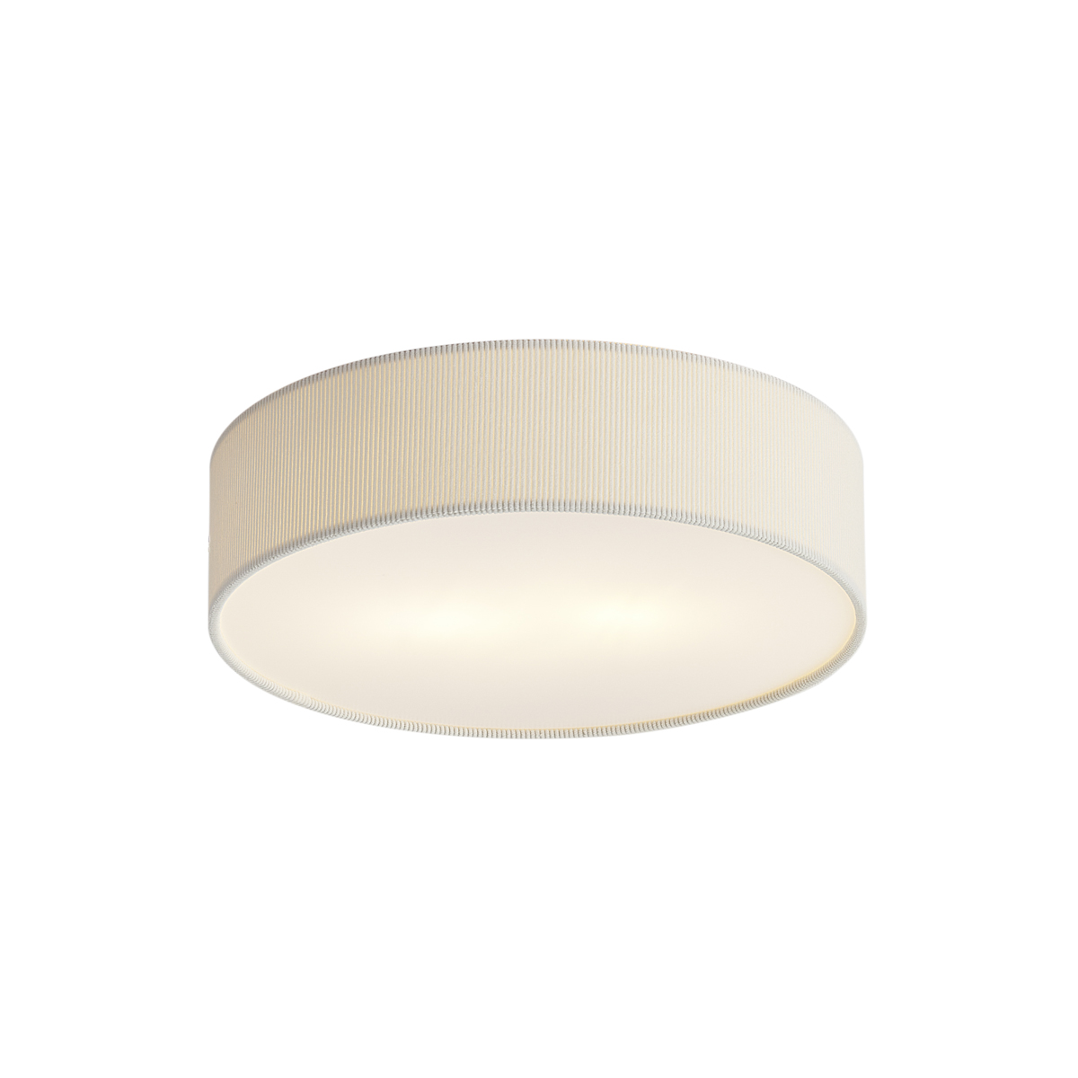 Moderní stropní svítidlo bílé se sametovým stínidlem 38cm 2-světla - Luz