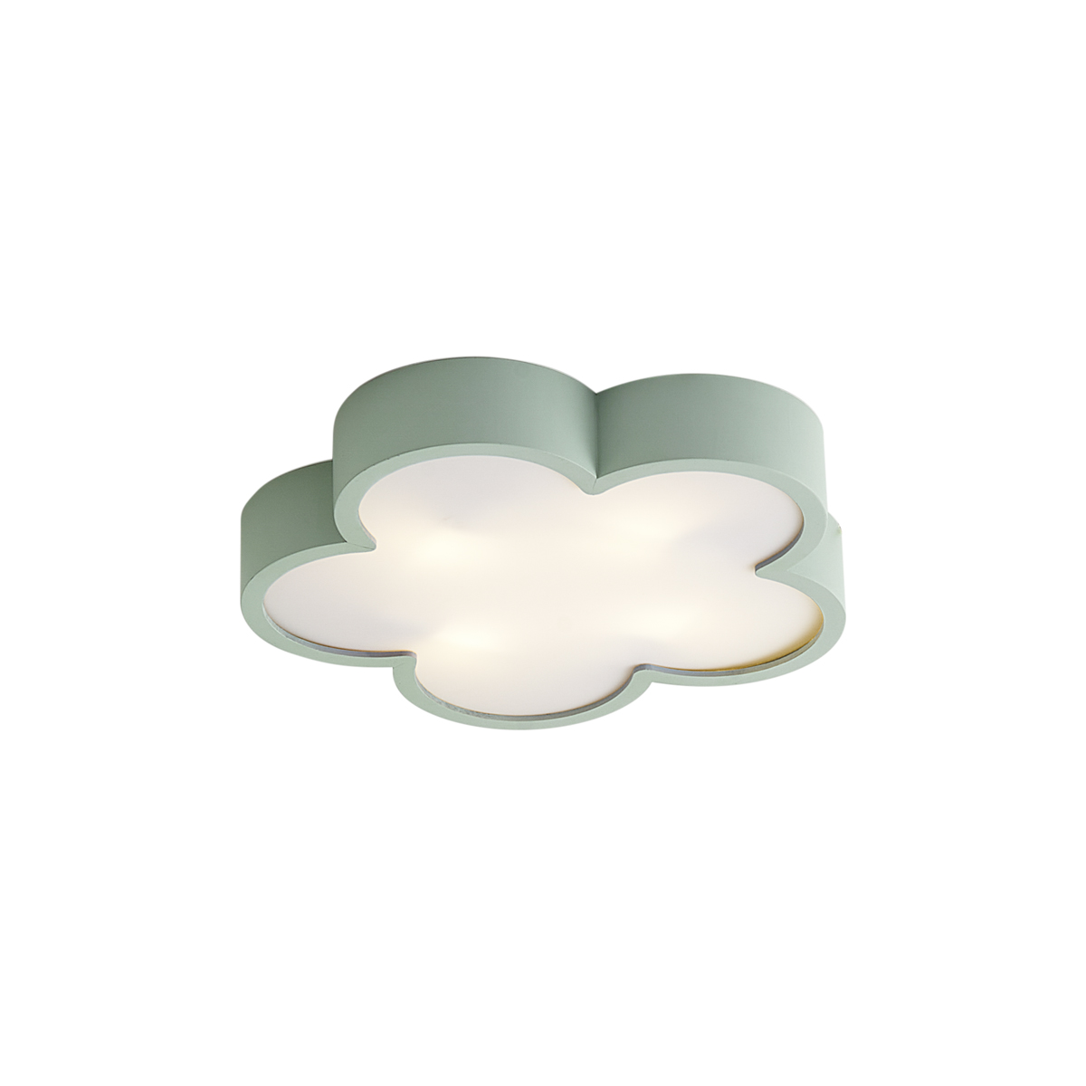 Gyerekszoba mennyezeti lámpa zöld-fehér - Lucille