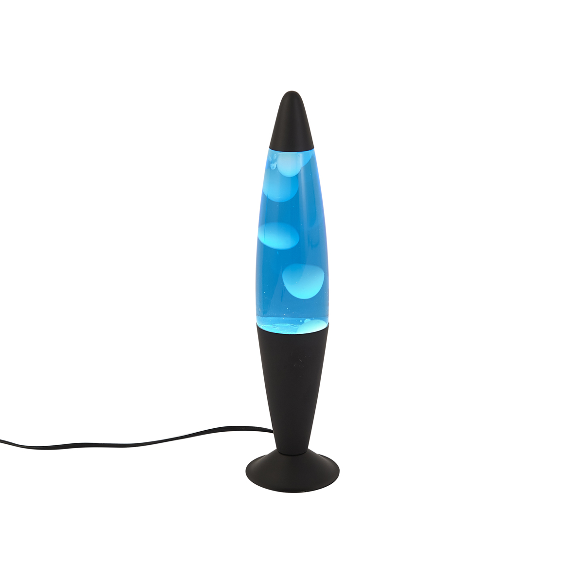 Lávová lampa modrá s bílým voskem vč. LED - Molten Lava – QAZQA