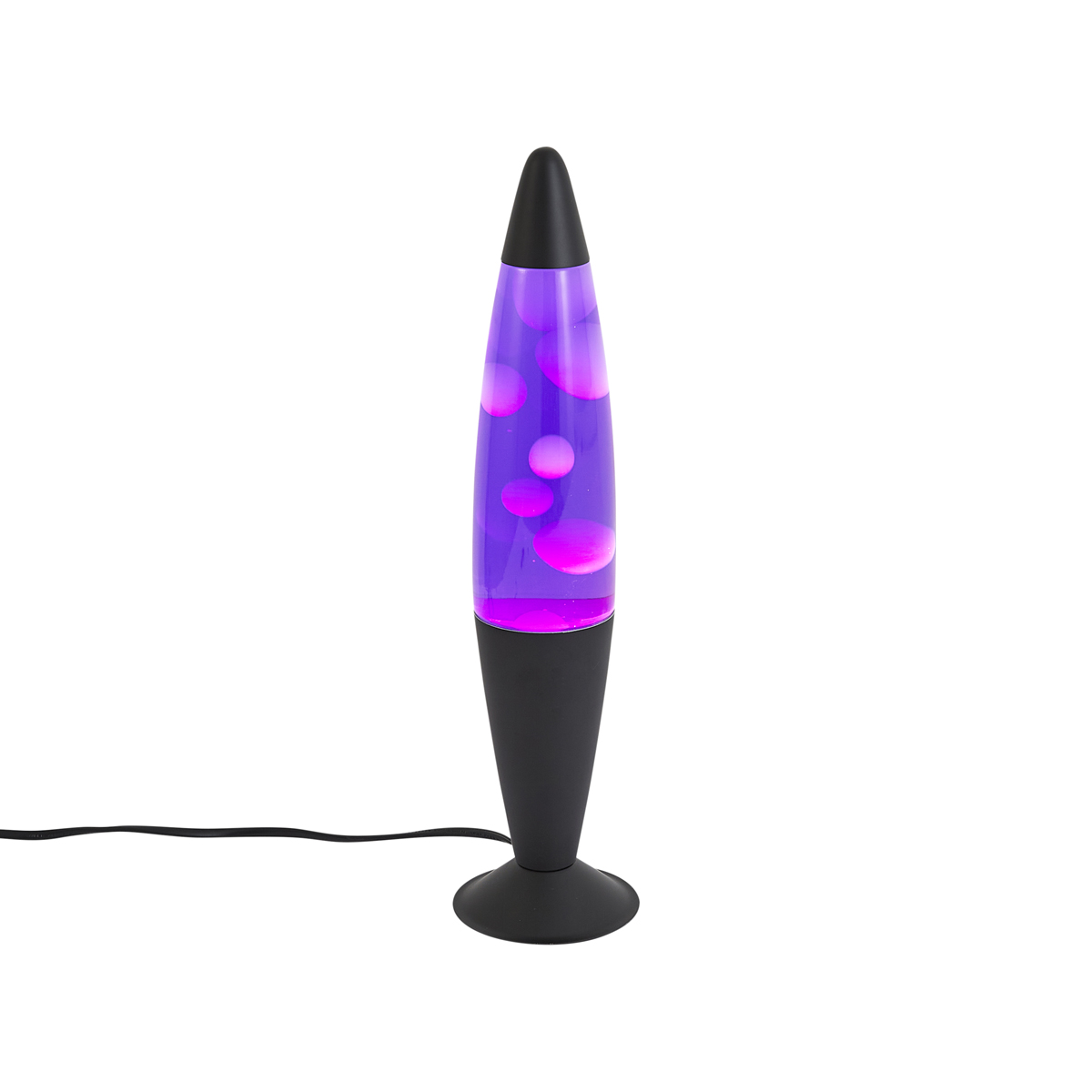 Lávová lampa fialová s bílým voskem vč. LED - Molten Lava – QAZQA