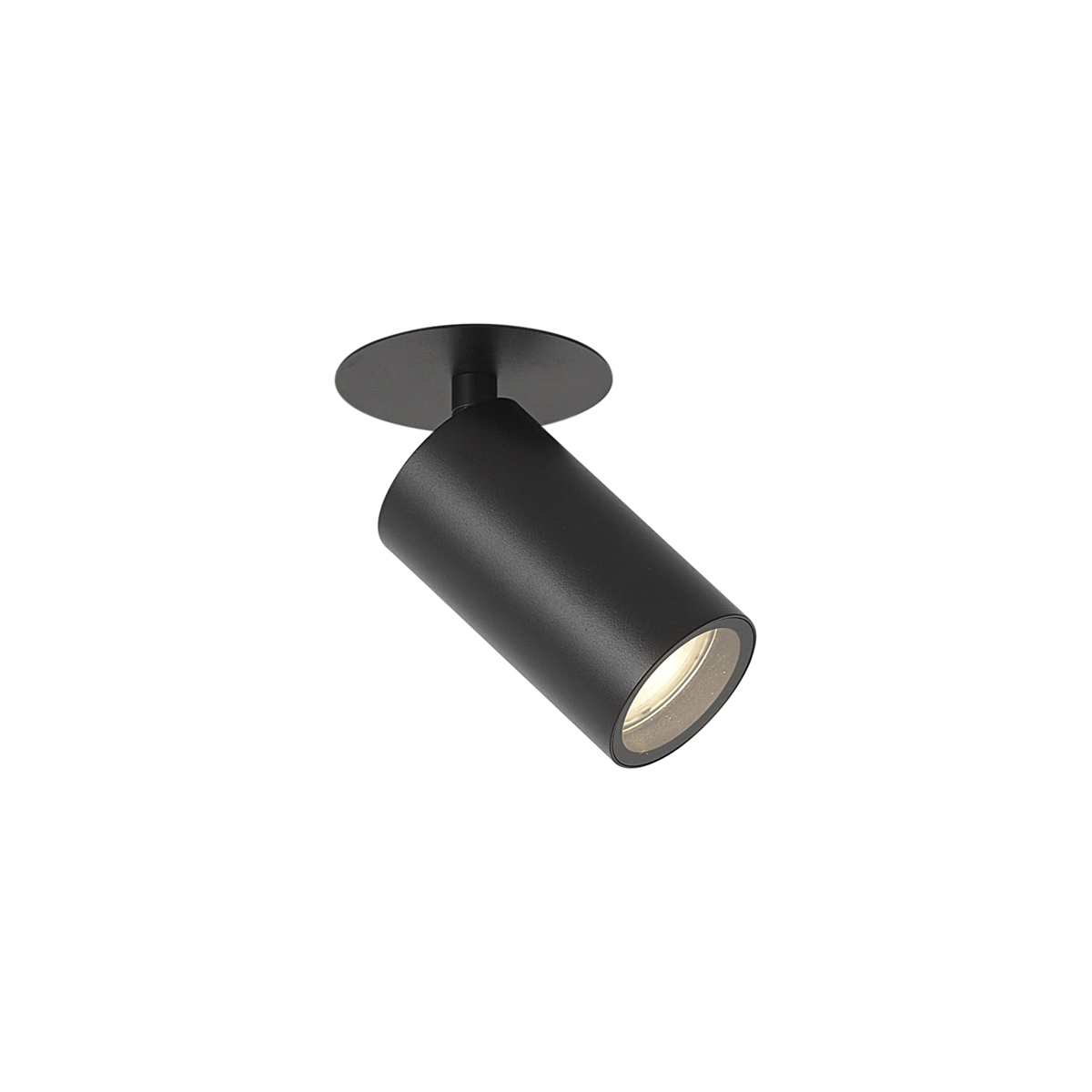 Modern, süllyesztett spotlámpa fekete GU10 50mm IP44 - Chels