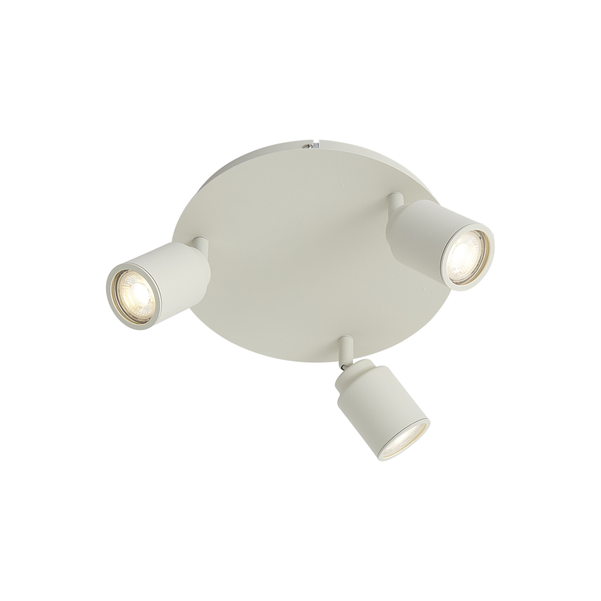 Modern, süllyesztett spotlámpa bézs színben, 3-lámpás, IP44 - Ducha