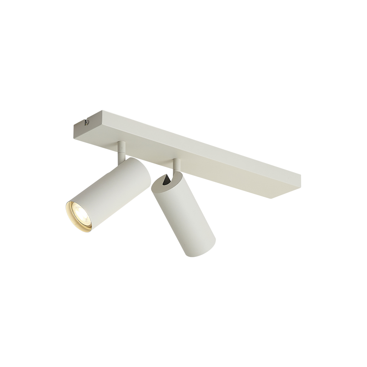 Modern mennyezeti spotlámpa bézs színben, 2 lámpás, állítható - Renna