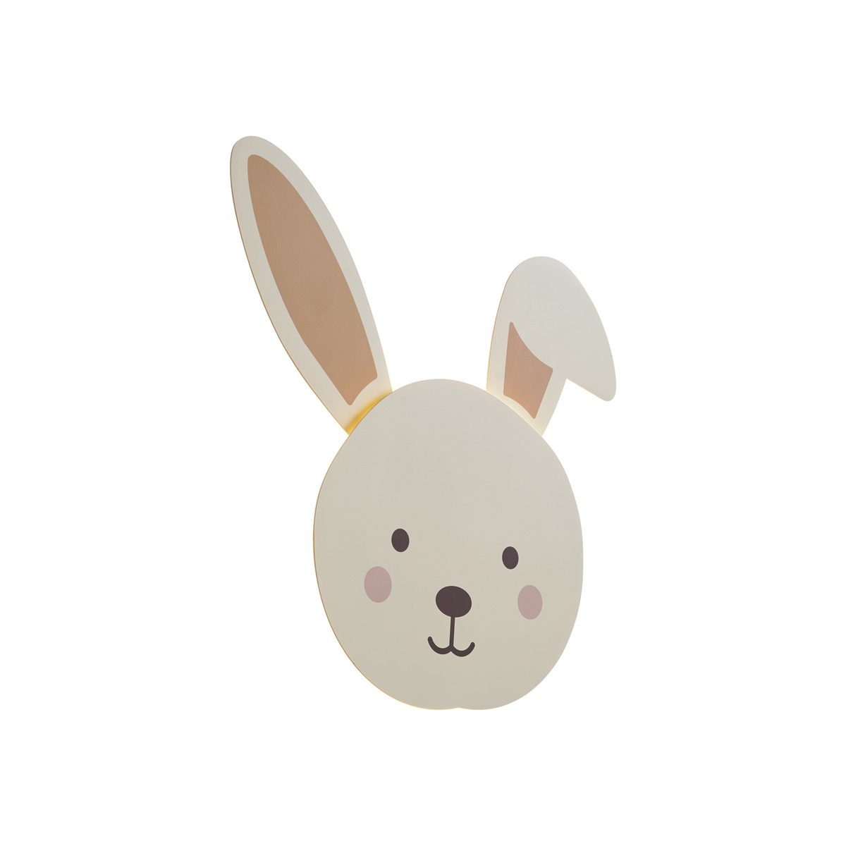 Gyerek fali lámpa bézs színben, részletekkel, LED-del, 3 fokozatban dimmelhető - Benny a nyuszi