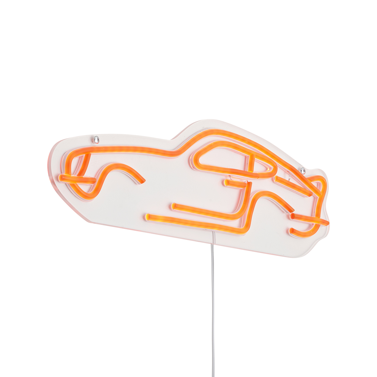 Neonová nástěnná lampa oranžová vč. LED - Auto – QAZQA