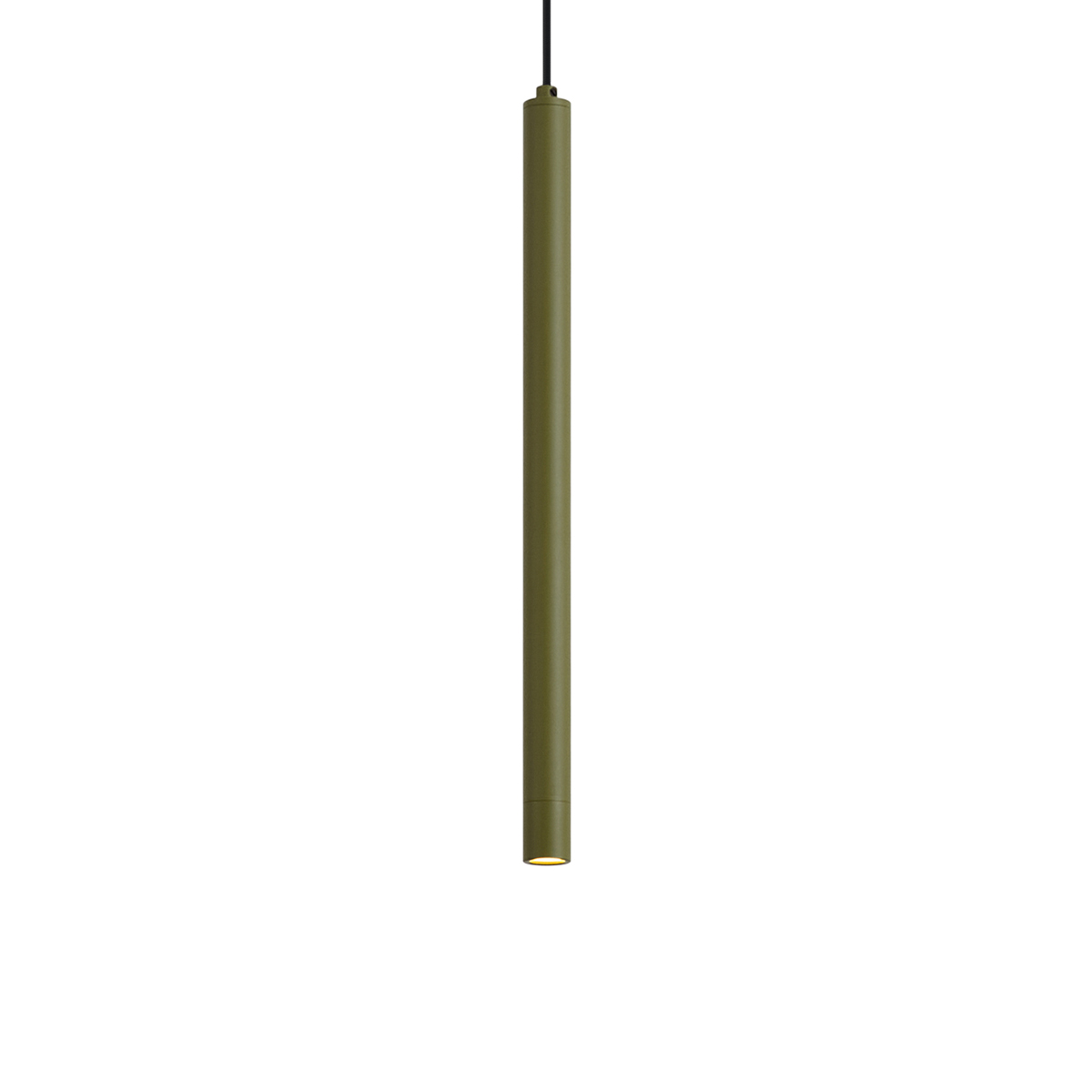 Moderní zelená závěsná lampa s integrovanou stropní deskou - Chuba – QAZQA