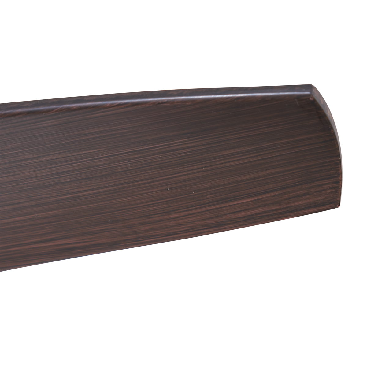 Ventilatore da soffitto smart nero con stampa legno