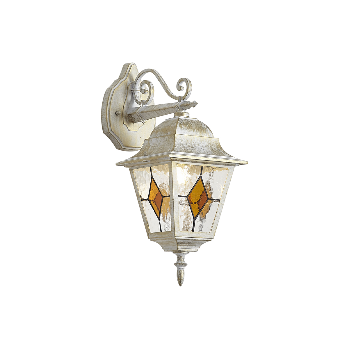 Venkovní nástěnné svítidlo Vintage béžové s antickým zlatem IP44 - Antigua Down