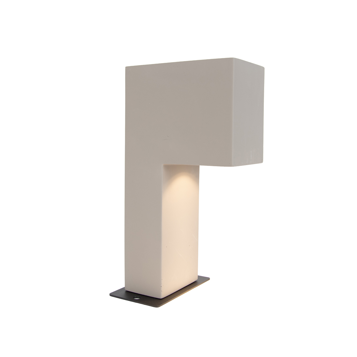 Moderní venkovní patník šedý 35 cm IP44 - Pompei