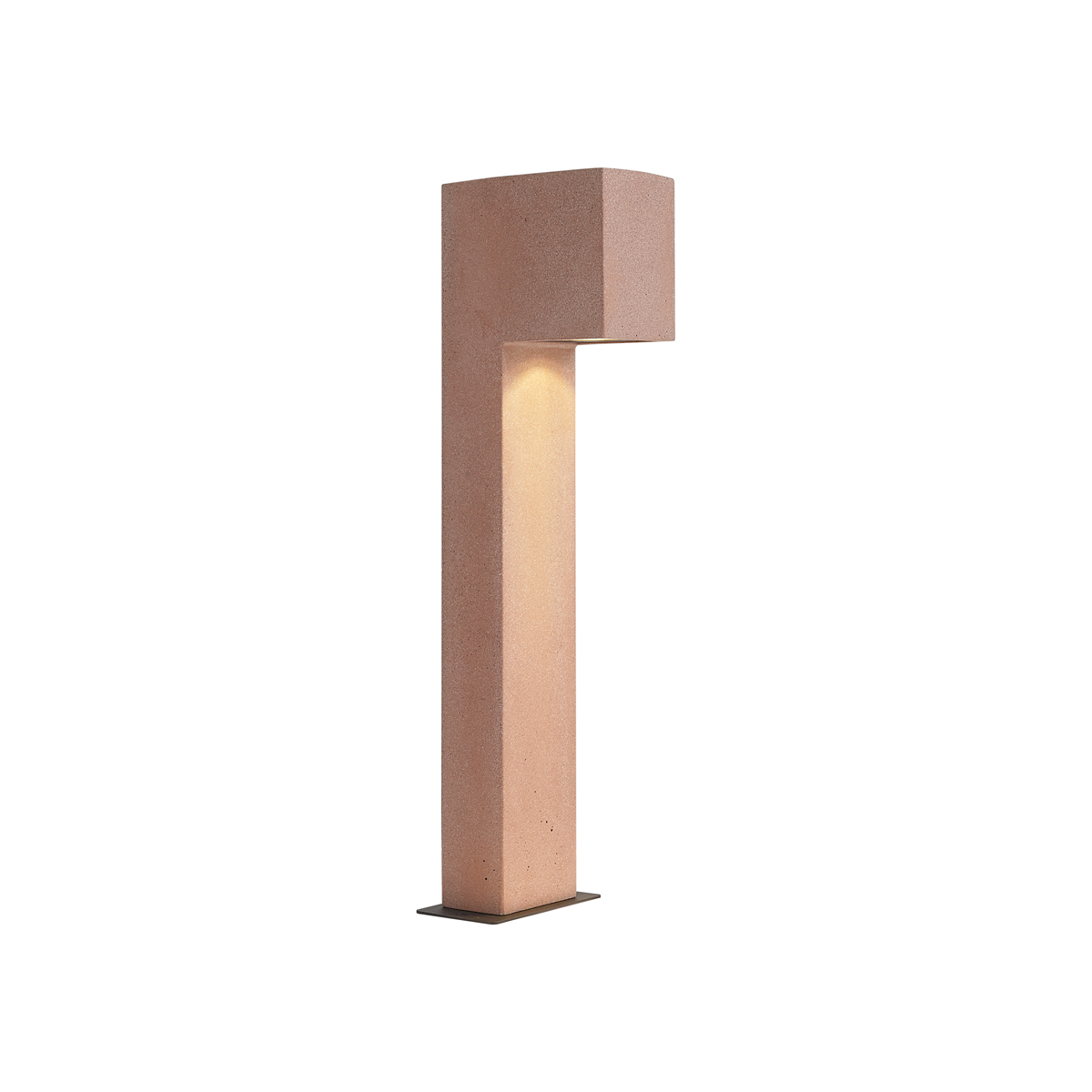 Moderní venkovní sloupkové svítidlo terakota 65 cm IP44 - Pompei