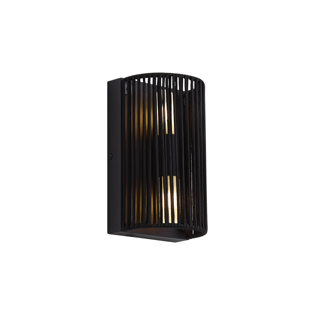 Japandi fali lámpa fekete IP44 - Jayla