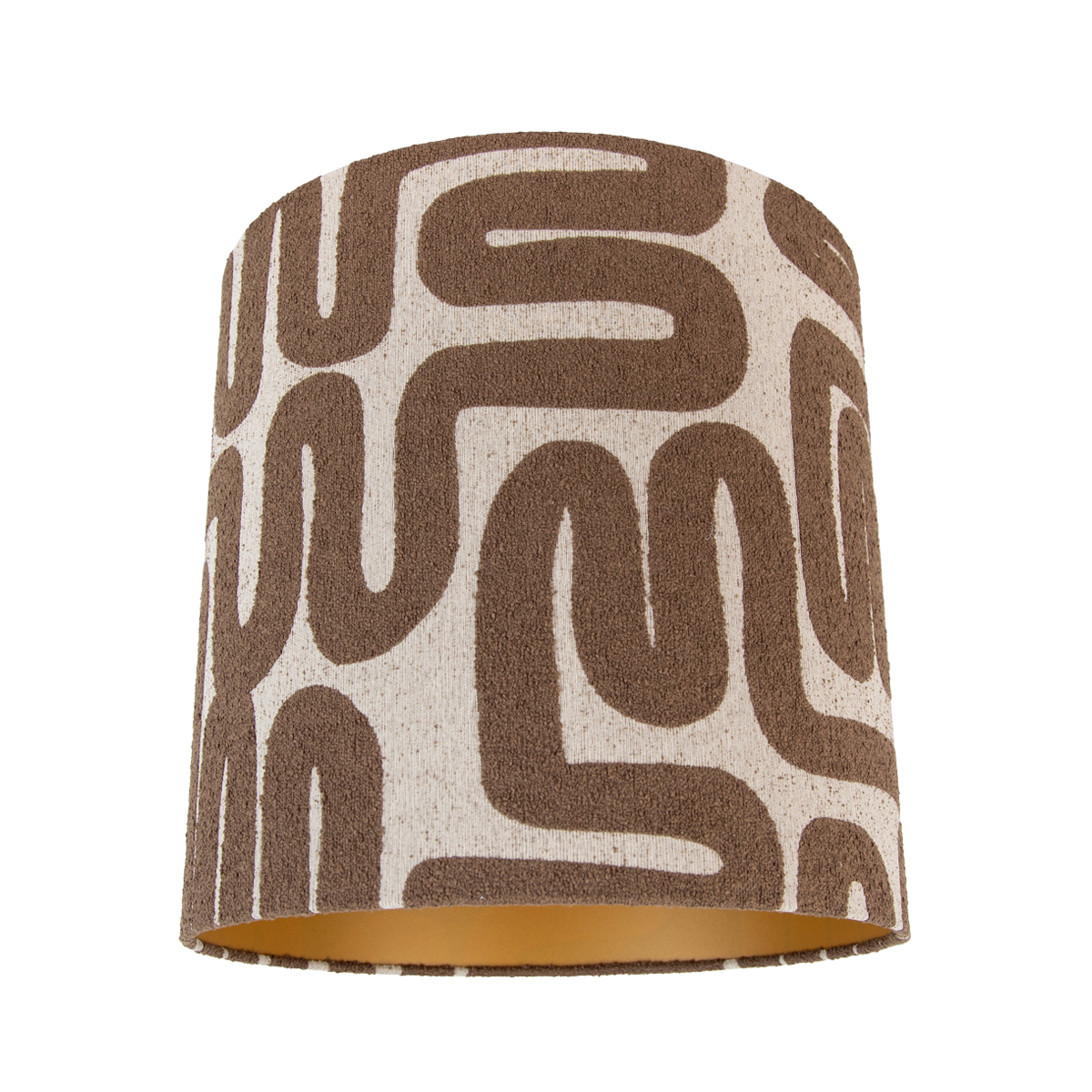 Szövet lámpaernyő barna bézs csíkokkal 40/40/40