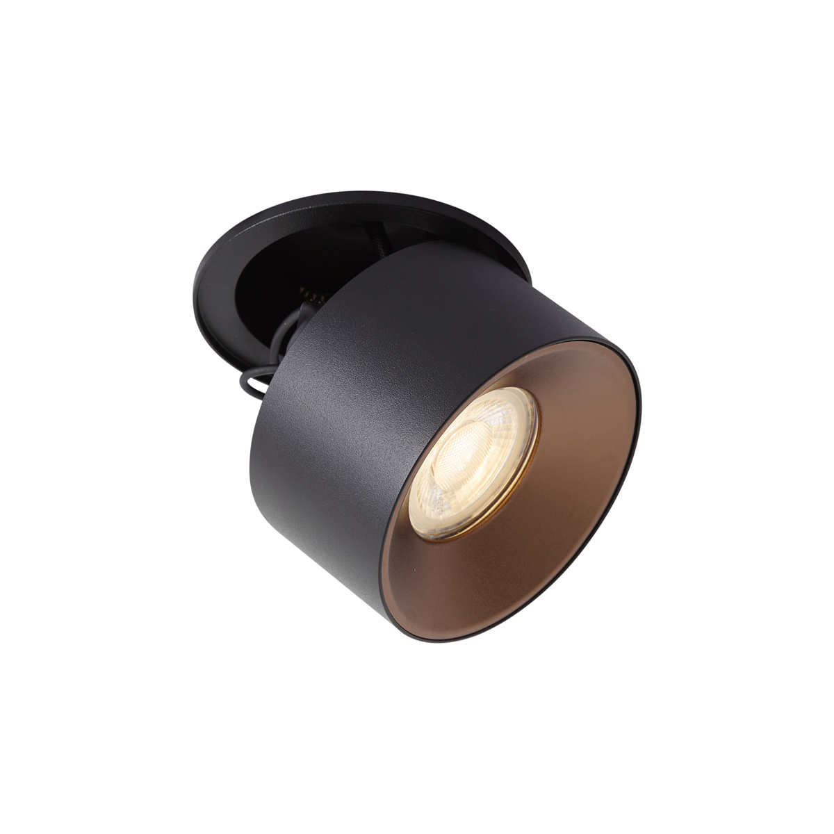 Moderní vestavné bodové svítidlo černé GU10 50mm - Echo – QAZQA