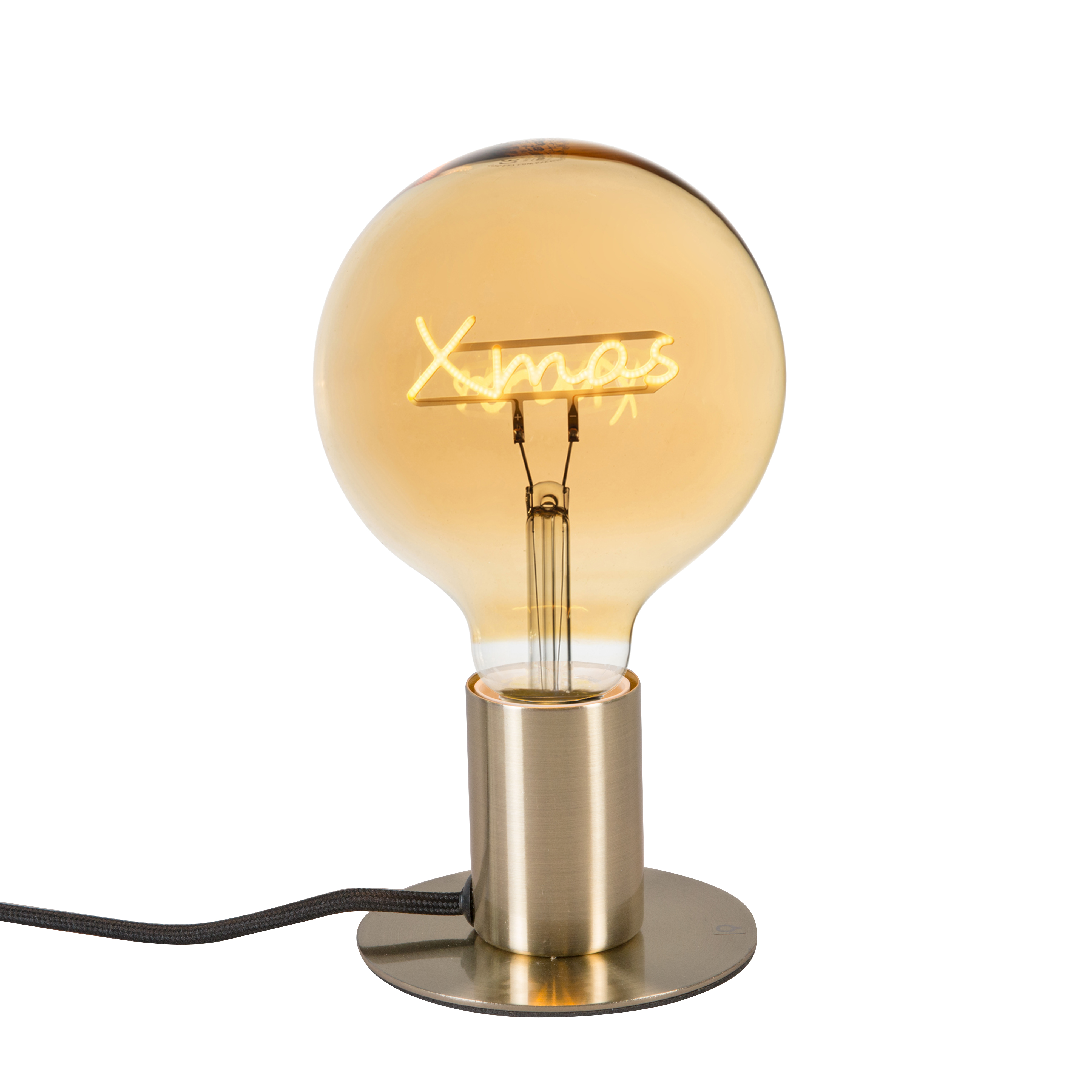 Arany karácsonyi asztali lámpa LED-del - Facil
