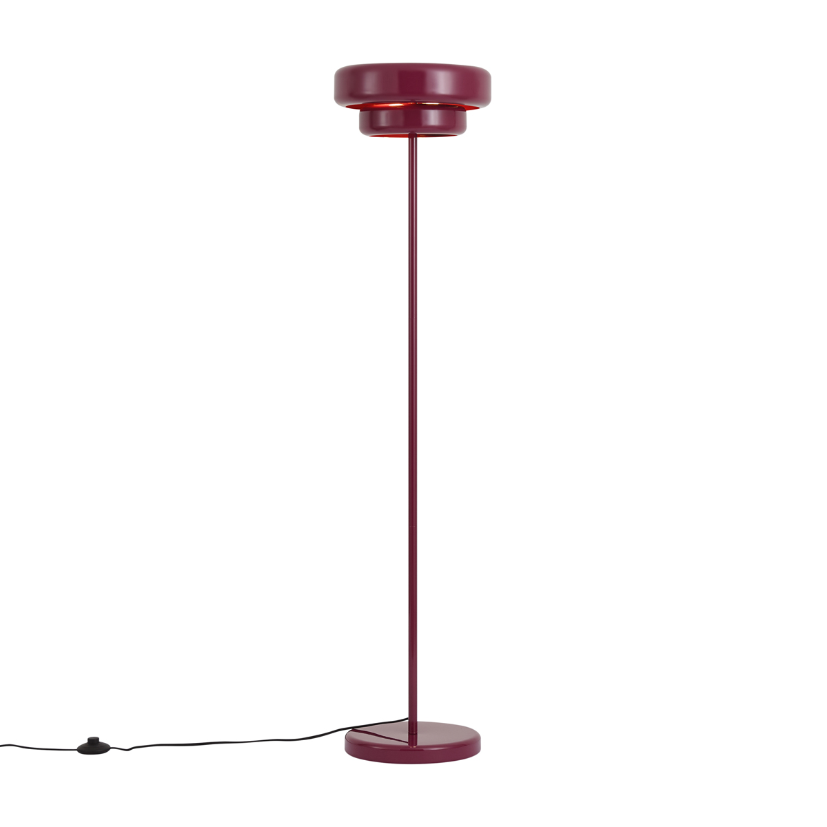 Retro stojací lampa švestková 140cm - Ophelia – QAZQA