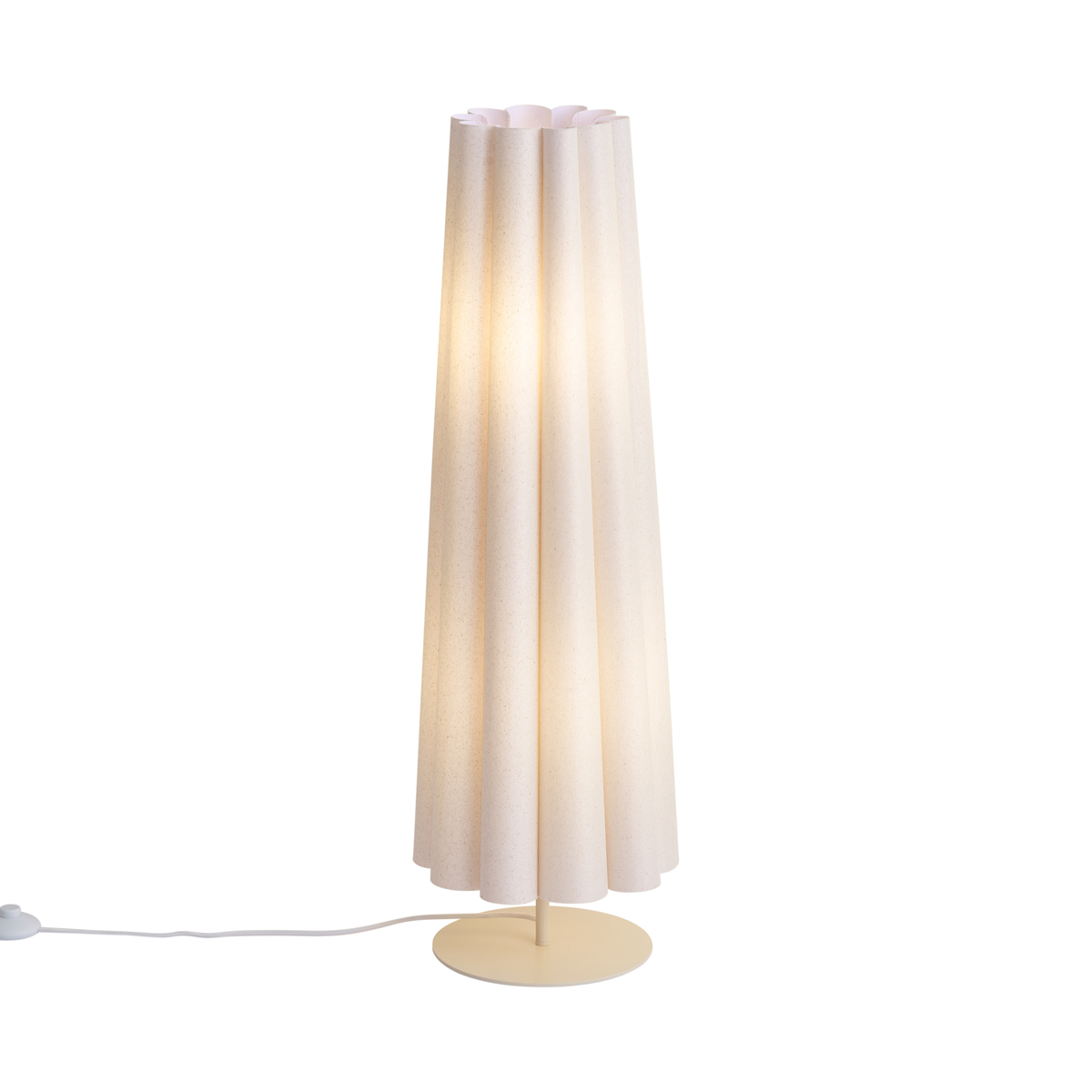 Japandi stojací lampa béžová s látkovým stínidlem 95 cm se 2 světly - Jenni – QAZQA