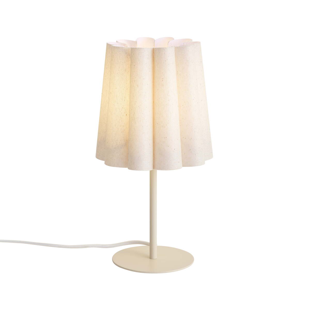 Japandi stolní lampa béžová s látkovým stínidlem 35cm - Jenni – QAZQA