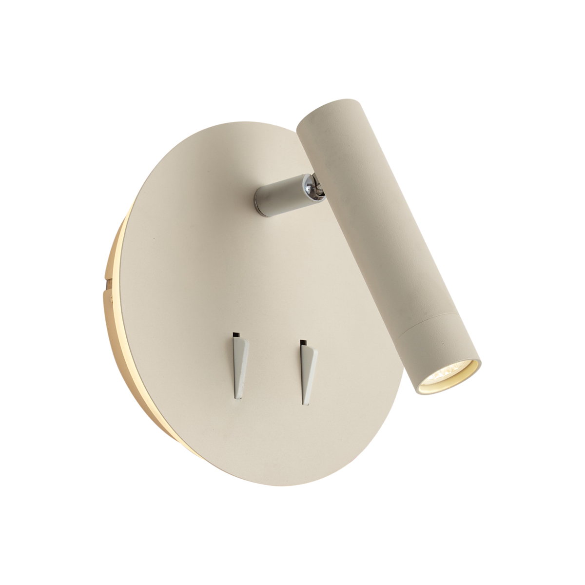Moderní nástěnná lampa béžová včetně LED s USB-C - Croft – QAZQA