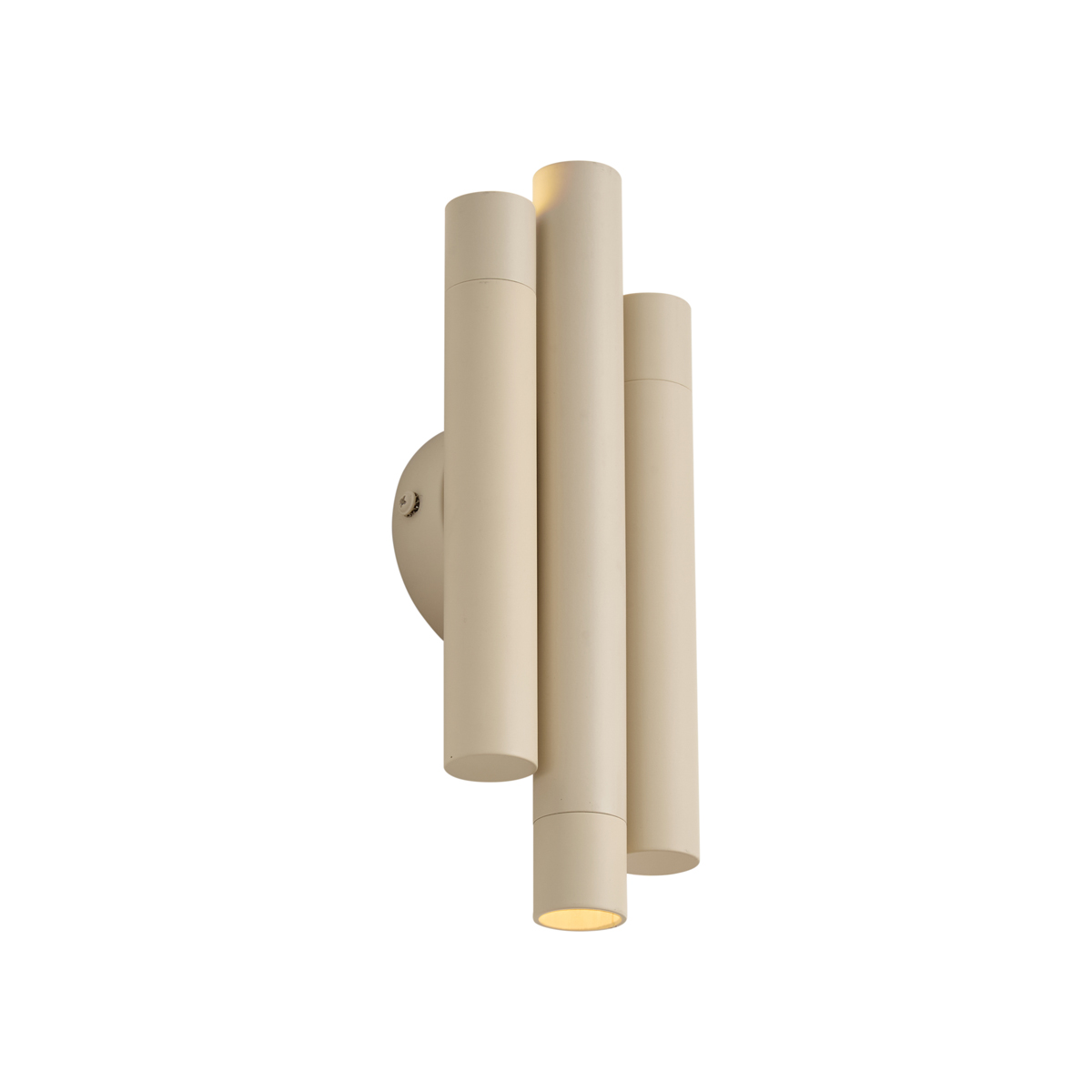 Retro wandlamp beige 3-lichts - Pipes