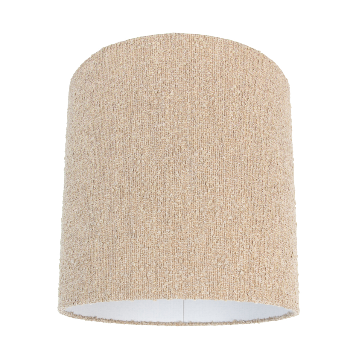 Stoffen lampenkap beige met bouclé stof 40/40/40