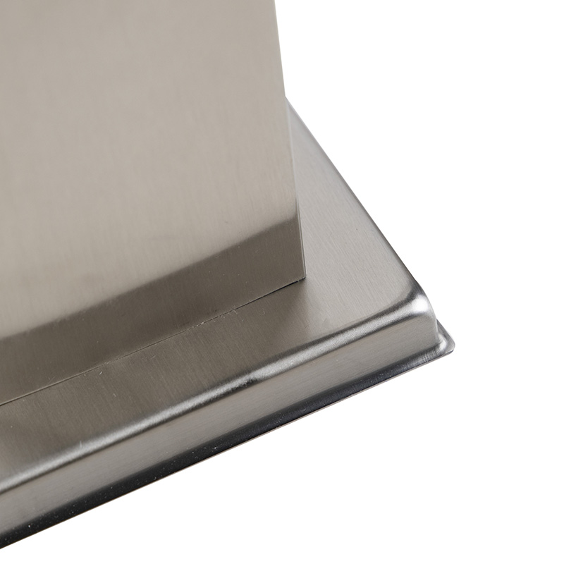 QAZQA Malios - Lampe Extérieure à Douille Moderne - 1 Lumière - L 80 Mm - Acier - Design,Moderne - Éclairage Extérieur 12 Lampe d'extérieur moderne 45 cm en acier avec douille IP44 - Malios