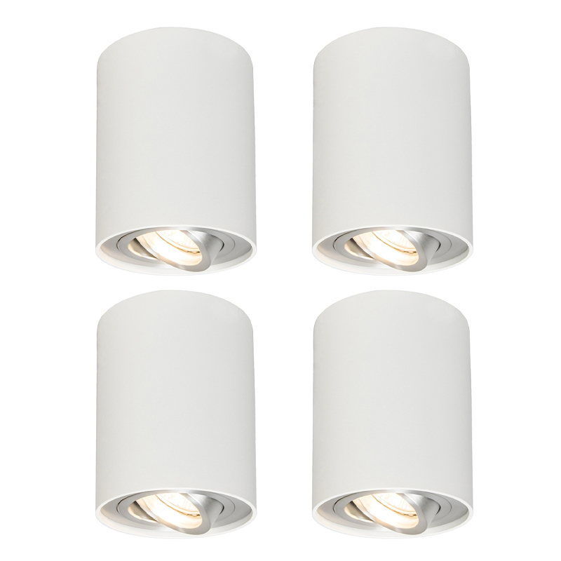 Sada 4 bodových bielych otočných a sklopných - Rondoo 1 hore