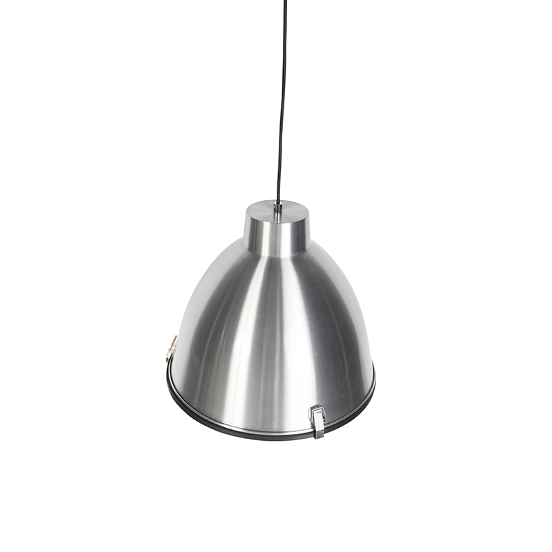 lampe à suspension industrielle aluminium 38 cm dimmable - anteros