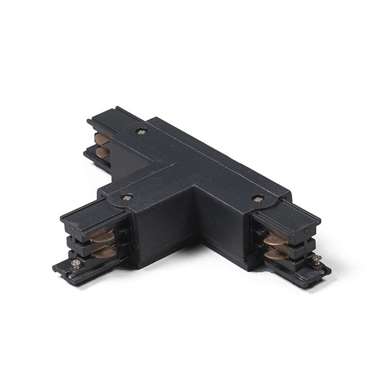 T-spojka pre 3-fázovú koľaj vpravo B čierna