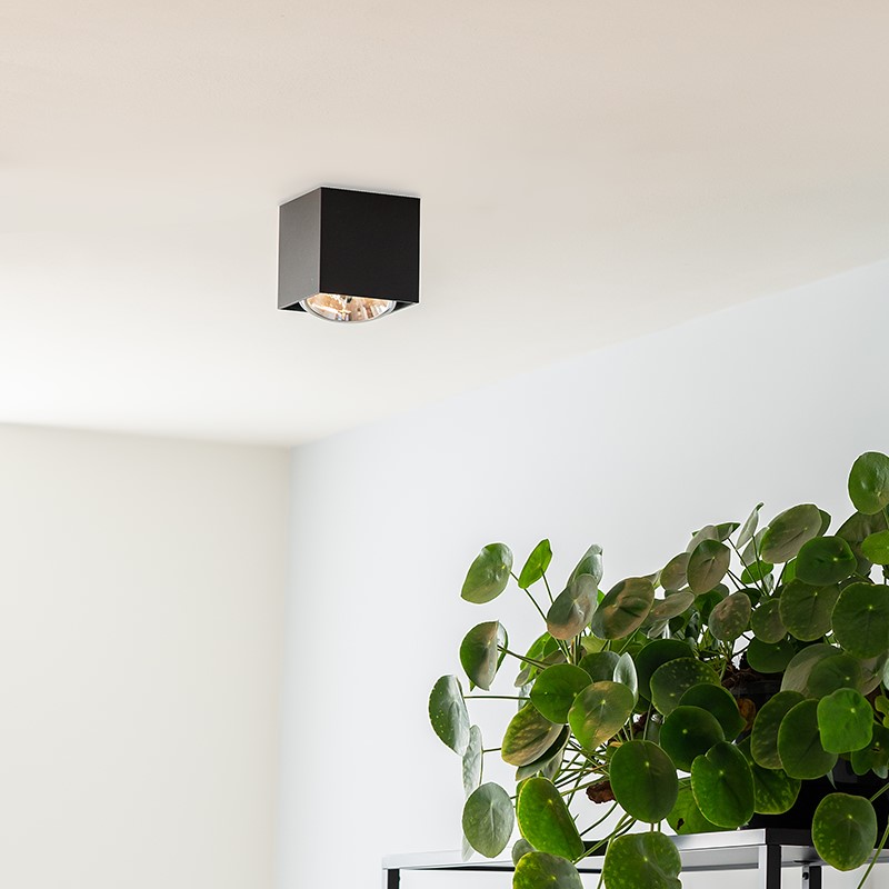 Design spot vierkant 1-lichts zwart incl. 1 x G9 - Box Design spot vierkant 1-lichts zwart incl. 1 x G9 - Box