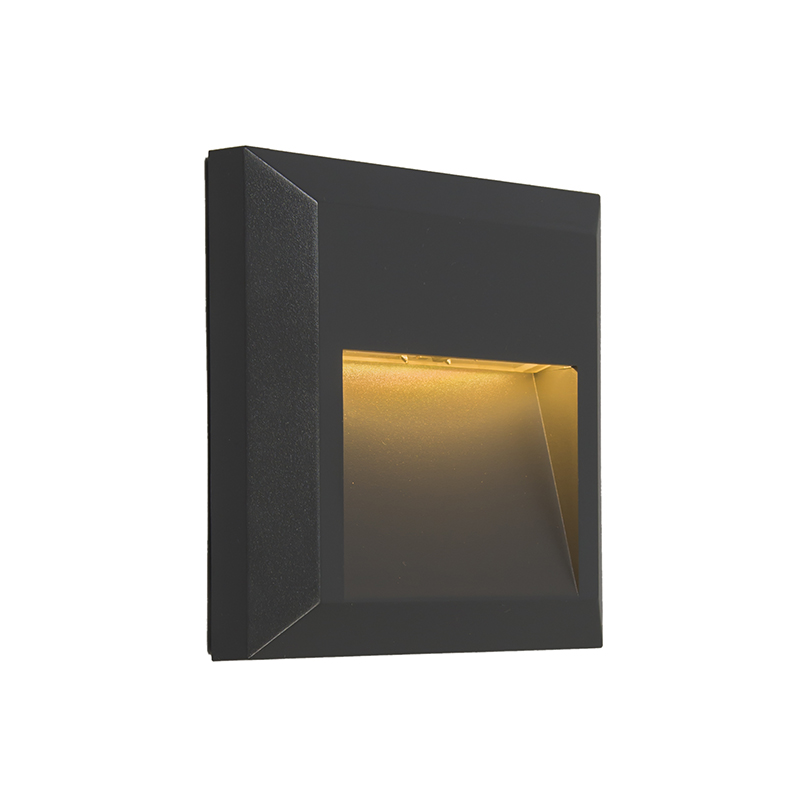 Modern fali lámpa sötét szürke, LED-del - Gem 2