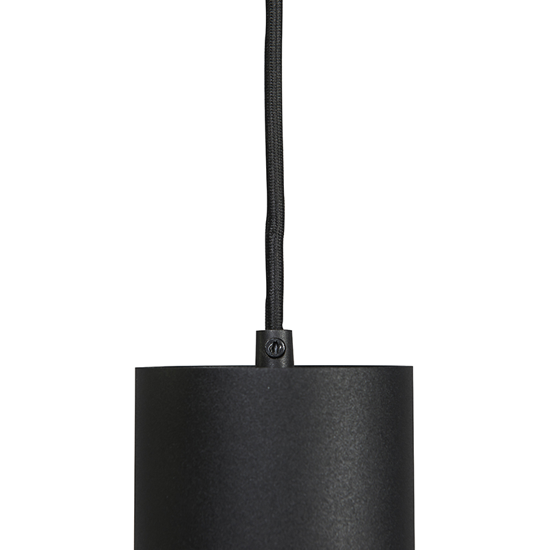 lampe à suspension design noire - tubo