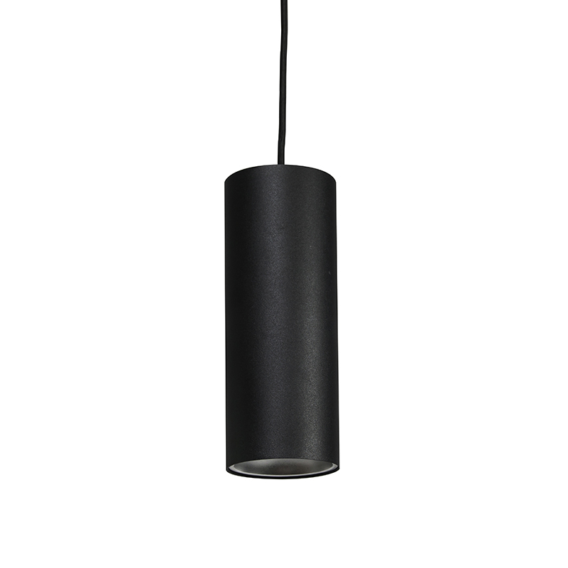 lampe à suspension design noire - tubo