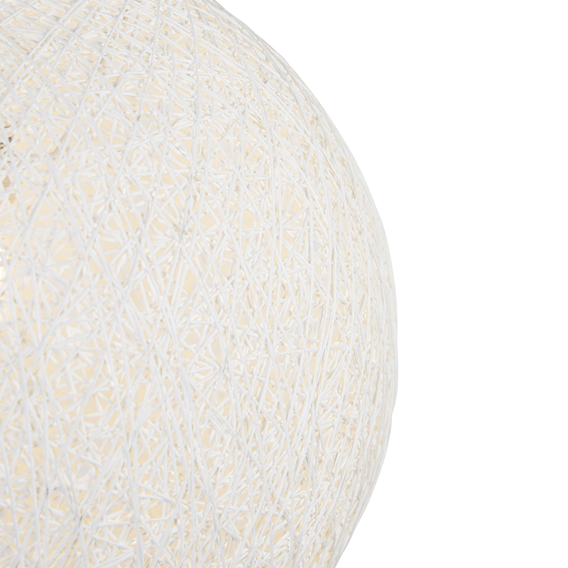 suspension rurale blanche 45 cm - corda